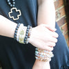 'Luna' Cross Choose Love Stone Bead Bracelet