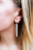 Silver Bar Brulee Earrings
