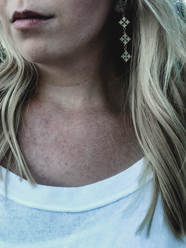 Turquoise Charleston Earrings