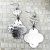 Silver Hammered Earring