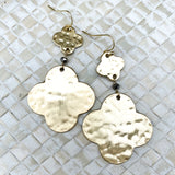 Gold Hammered Earring