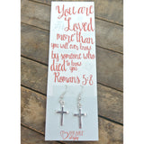 You Are Loved Bible Journaling Earrings