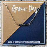 Gold & Navy Necklace