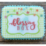 Gingham & Flags Blessing Box