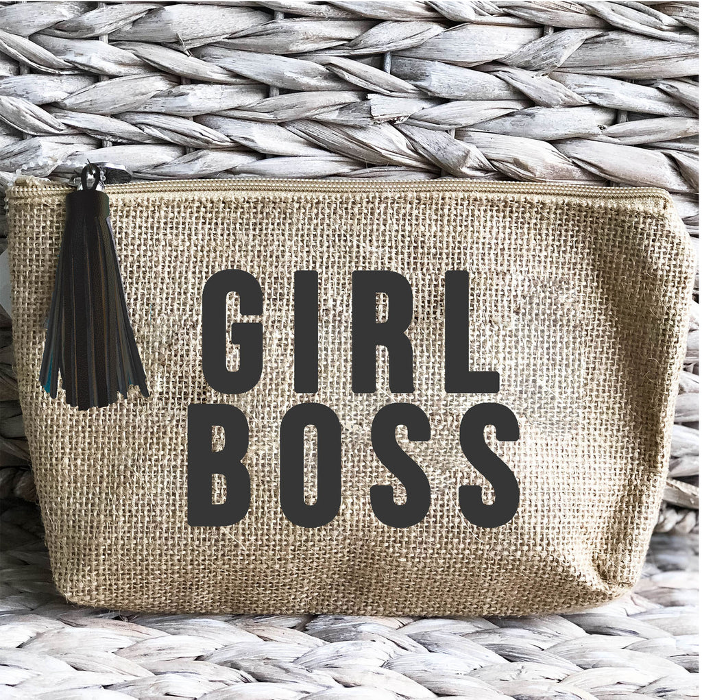'Girl Boss' Jute Everything Bag