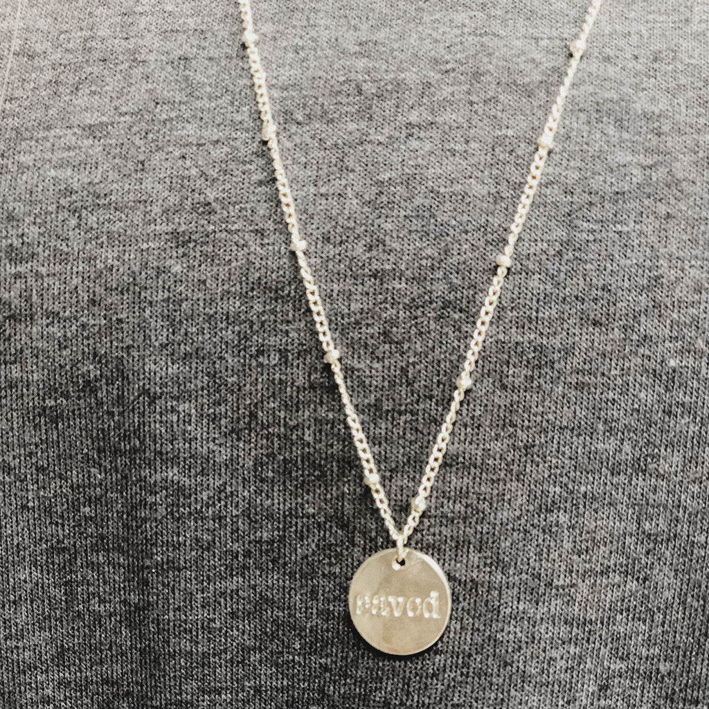 Saved Disc Necklace