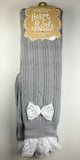 Light Gray and Lace Boot Socks