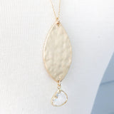 Leaf Necklace ~ Clear